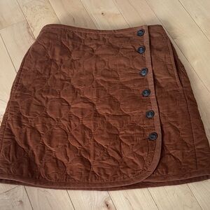 Madewell Quilted Corduroy Skirt
